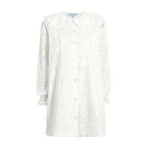 NWT Hill House Evelyn Eyelet Peter Pan Collar Dress— Womens Medium